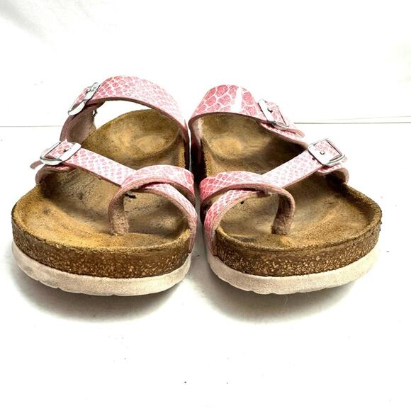 Birkenstock Mayari Pink Snakeskin Sandals Comfort Shoes Size EU 37/ US 6.5 - Picture 2 of 9